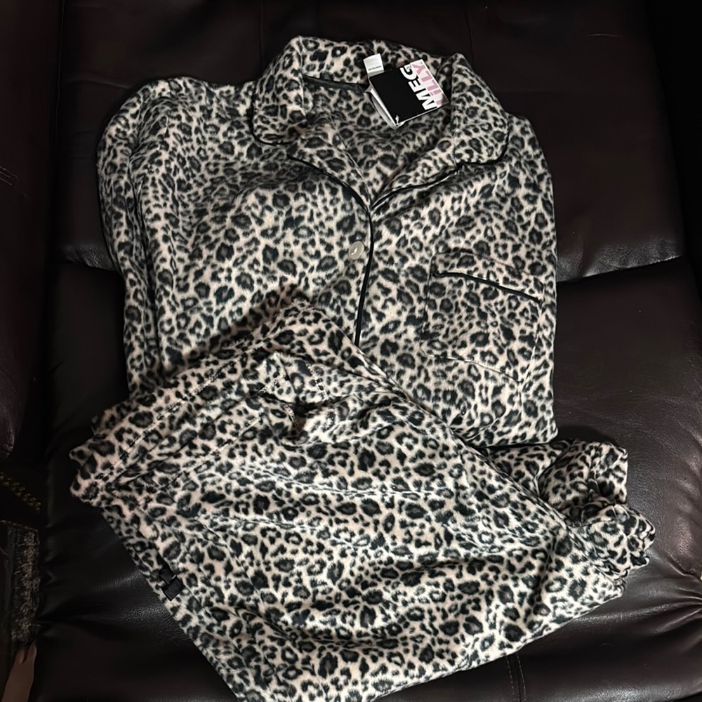 Leopard Print Pajama Set